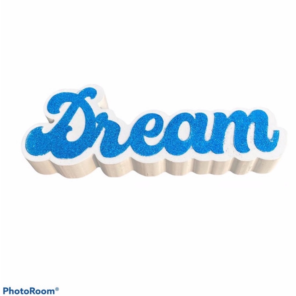 Love to Dream Baby Blue and White Sign